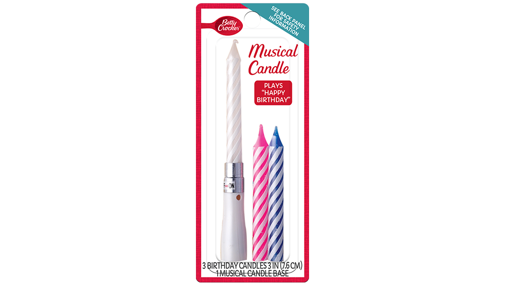 Betty Crocker™ Musical Birthday Candles - Front