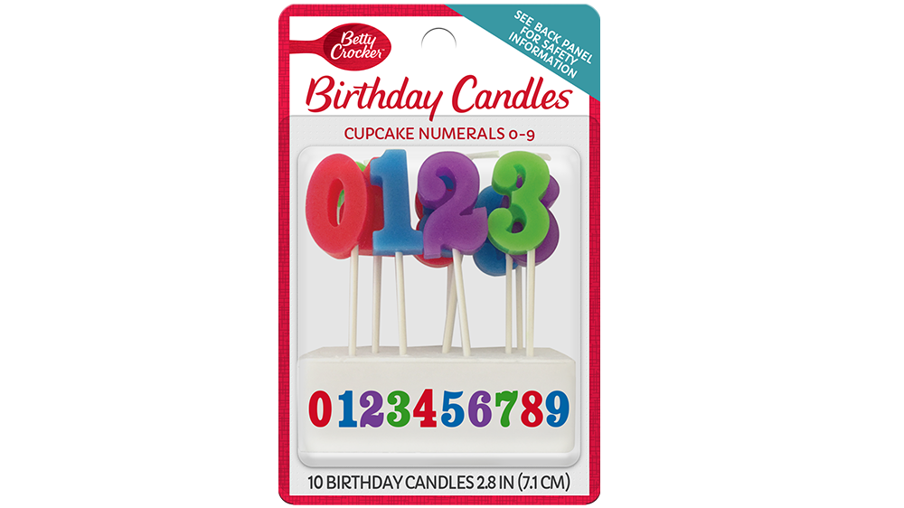Betty Crocker™ Number Birthday Candles - Front