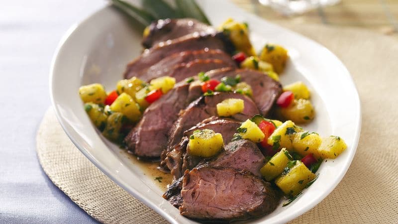 Grilled Caribbean Pork with Pineapple Salsa