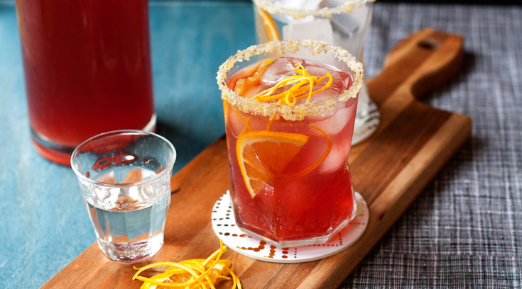 Fizzy Ginger-Cranberry Punch