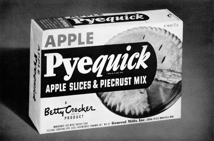 original packaging of Betty Crocker Pyequick