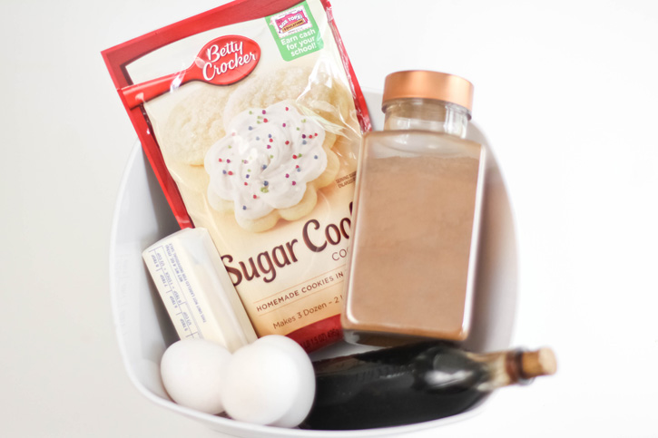 ingredients with cookie mix