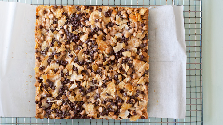 baked bars on parchment
