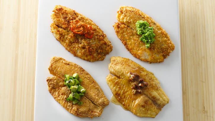 4 ways to top pan fried fish