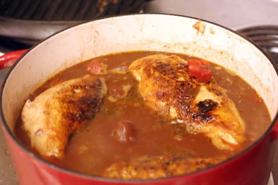 Chicken Cacciatore with Red Wine