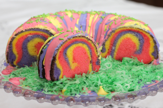 Rainbow Easter Cake