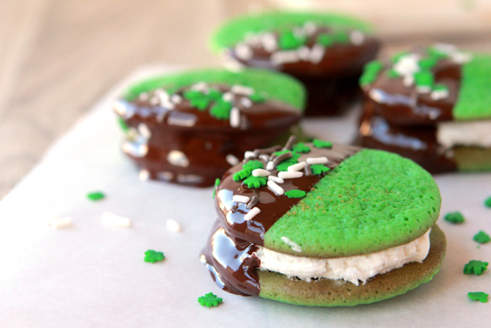 St. Patrick's Day Sandwich Cookies