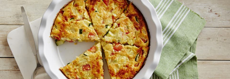 Top down image of Zuchinni Pie.