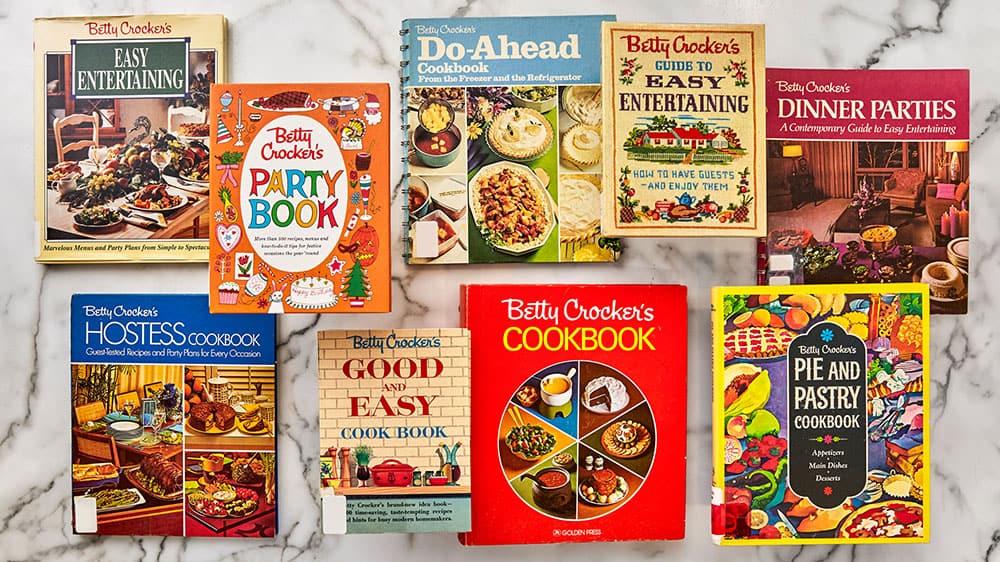 collection of heritage betty crocker cookbooks