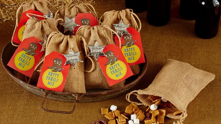 Cowboy Birthday Party treat bags