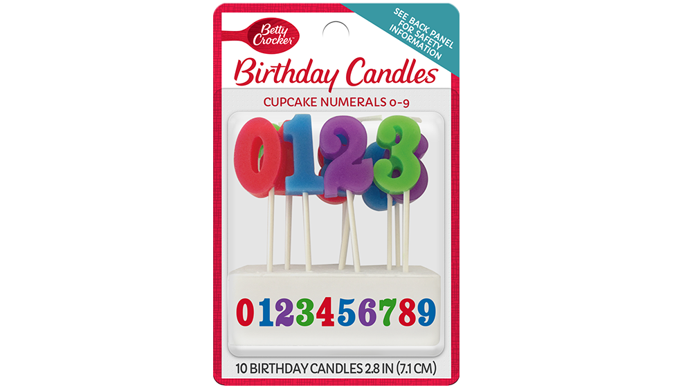 Betty Crocker™ Number Birthday Candles - Front