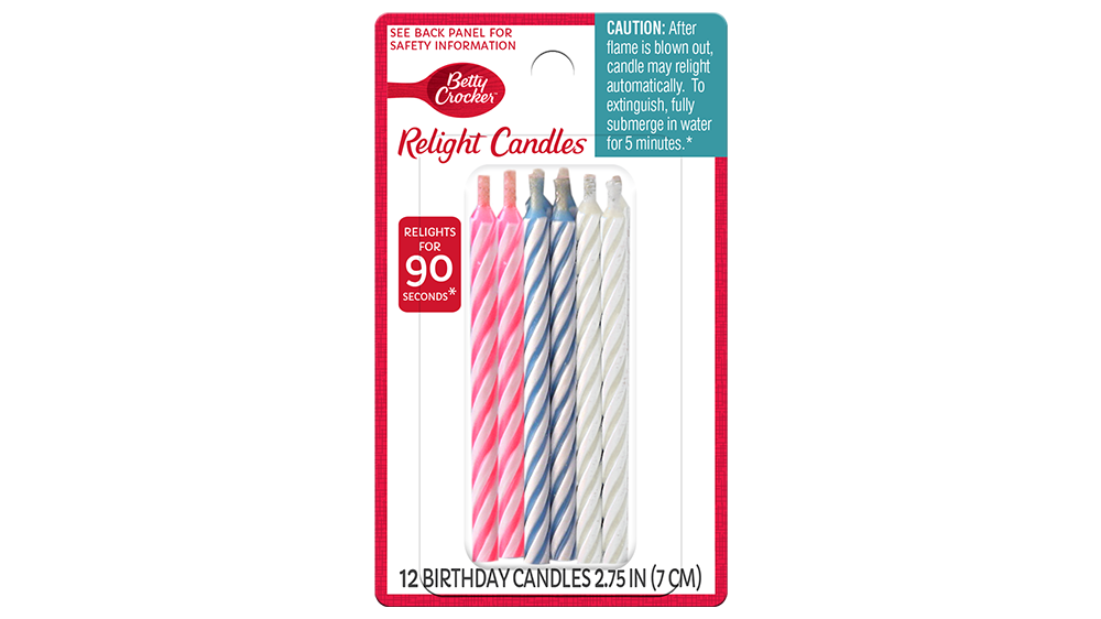 Betty Crocker™ Relight Birthday Candles - Front
