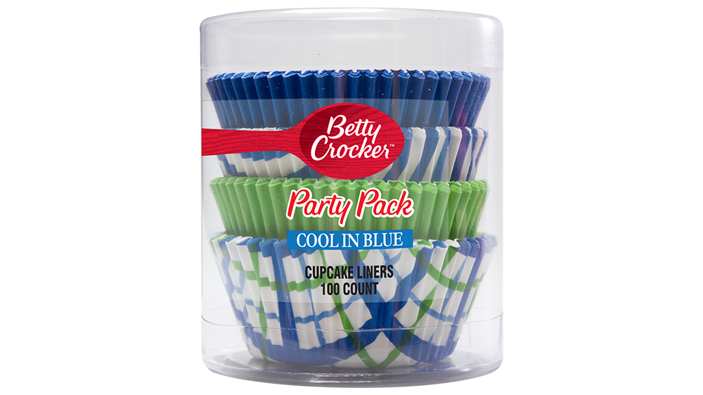 Betty Crocker™ Cool in Blue Cupcake Liners - Front
