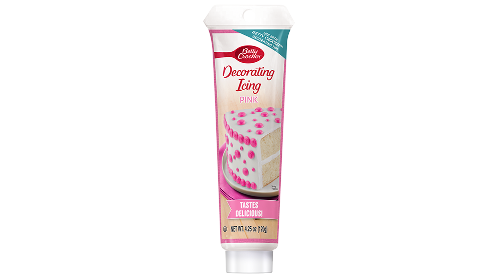 Betty Crocker™  Pink Decorating Tube Icing - Front