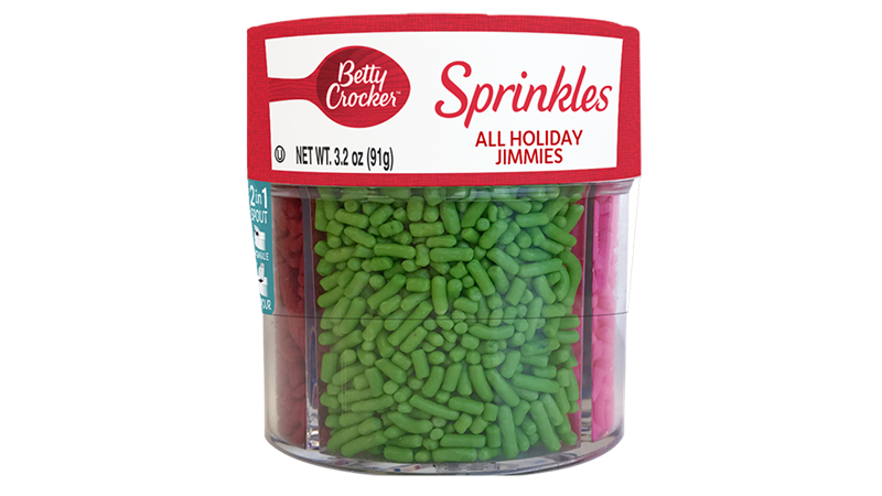 Betty Crocker™ 4-Cell Sprinkles Decorating Decors - Front