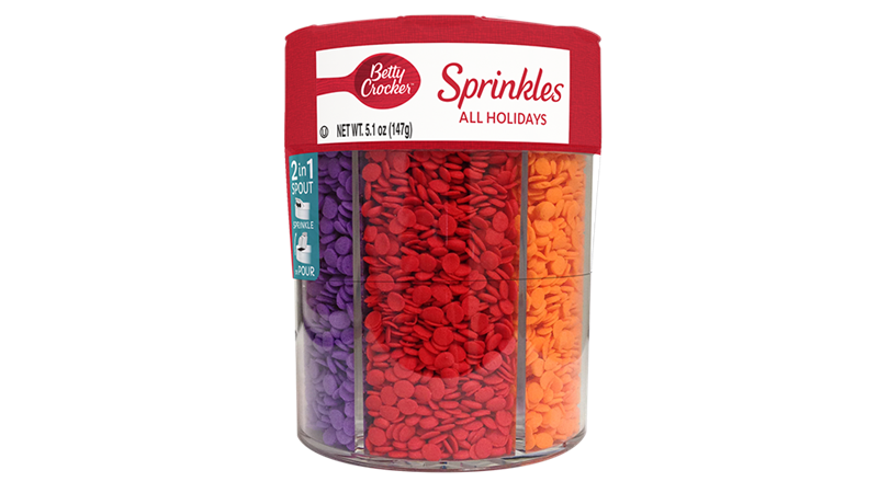 Betty Crocker™ 6-Cell All Holiday Decorating Decors - Front
