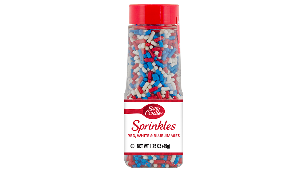 Betty Crocker™ Red, White & Blue Sprinkles - Front