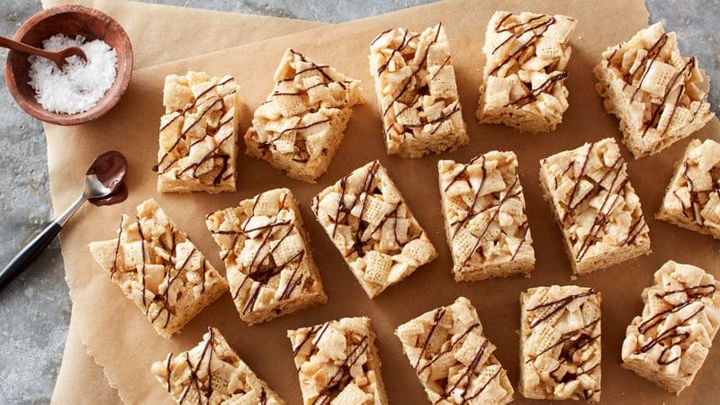 Brown Butter-Peanut Chex Bars