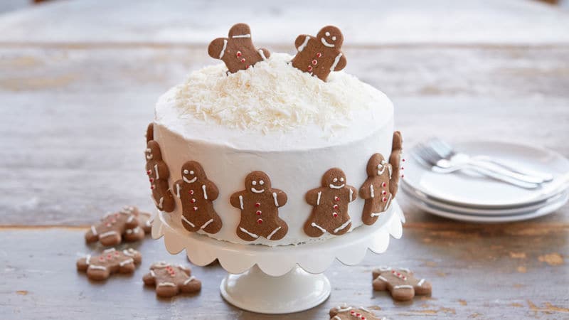 Holiday Gingerbread Cookie Cake