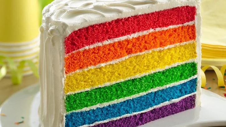 Colors May Vary Rainbow Party Supplies Rainbow Cake Pan 
