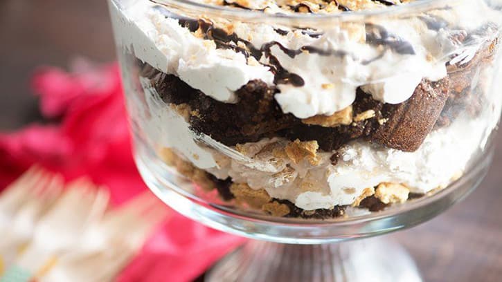 S'mores Brownie Trifle