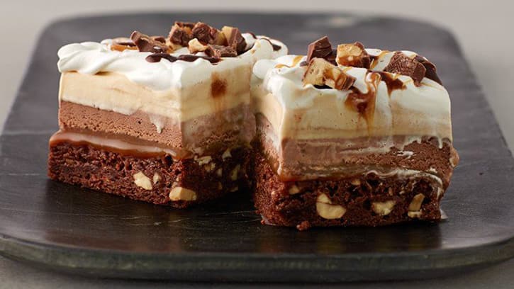 Snickers Ice Cream Cake Bars