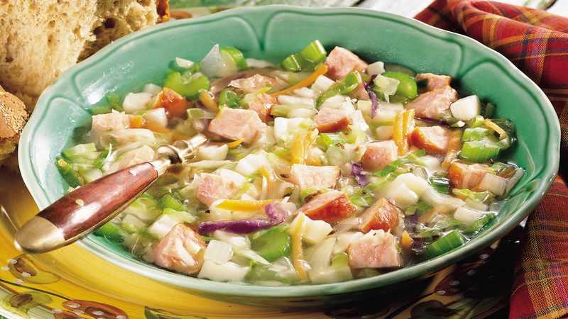 German Sausage and Cabbage Soup