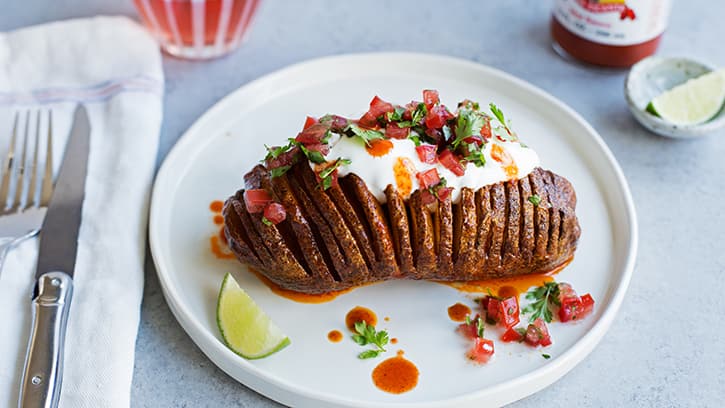 Mexican Hasselback Potatoes