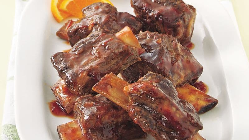 Slow-Cooker Plum Barbecue Short Ribs