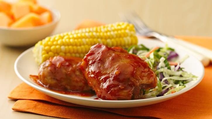 Slow-Cooker Saucy Orange Barbecued Chicken