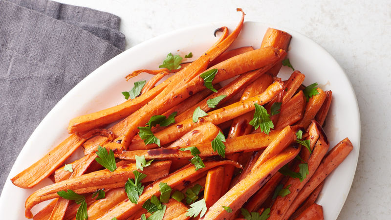 honey balsamic roasted carrots