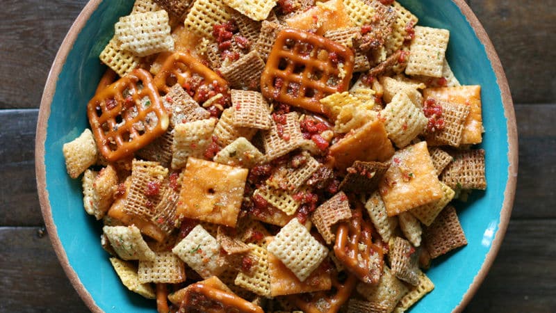 Slow-Cooker Cheesy Bacon Chex Mix