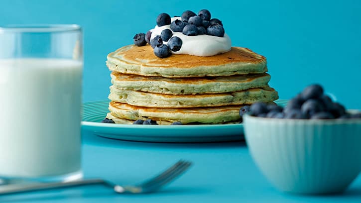 Blueberry White-Chocolate Pancakes