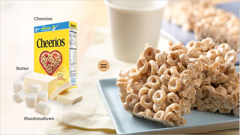 snack math: no bake 3 ingredient cheerios bars