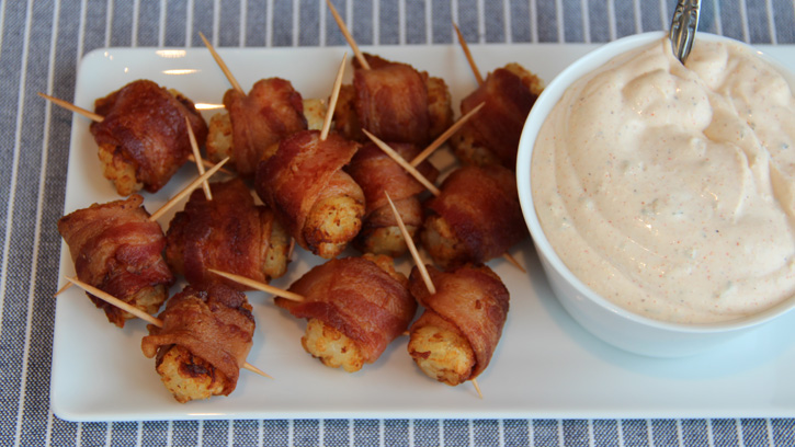 Bacon Wrapped Tots