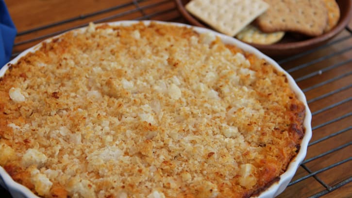 Chipotle-Cheese Dip with Tater Tot Crust 