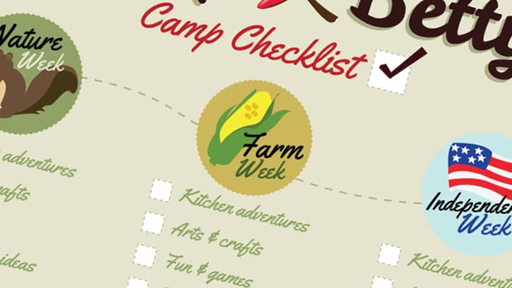 Camp Betty Checklist