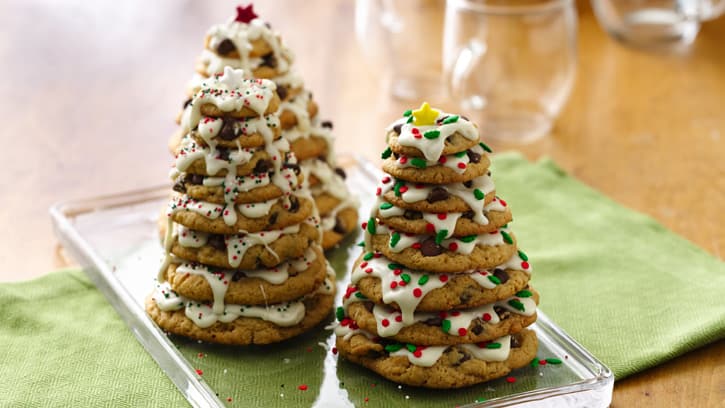 How to Make Holiday Tree Cookie Stacks