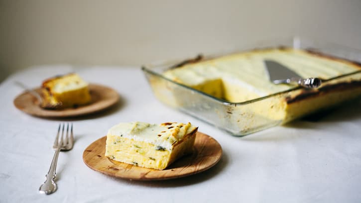 Make Ahead Polenta with Green Onions and Ricotta