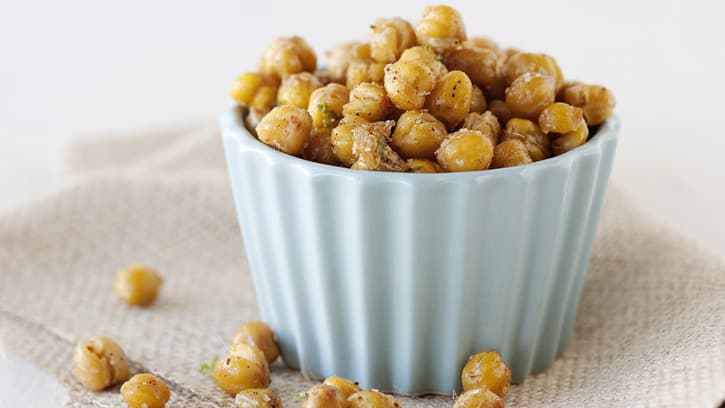 Chili and Lime Roasted Chickpeas