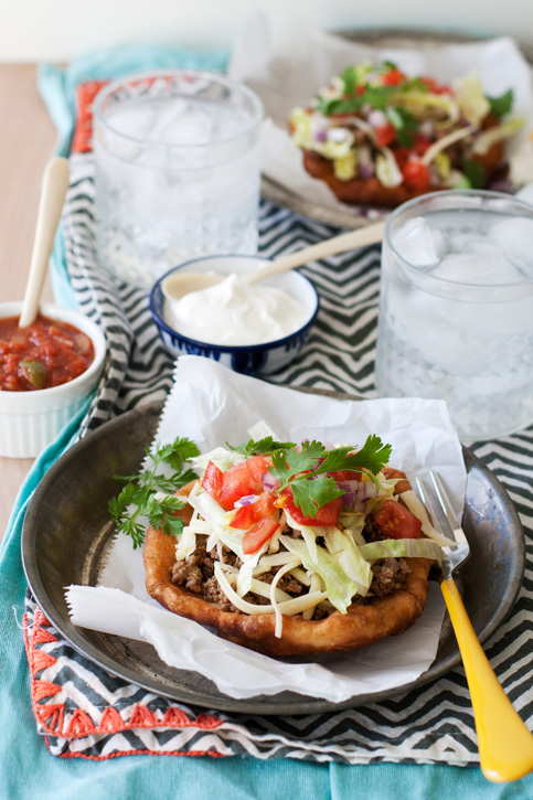 slow-cooker beef fry bread tacos