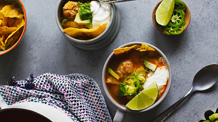 Fiesta in a Bowl: Mexican Meatball Soup - BettyCrocker.com
