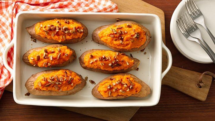 make-ahead baked sweet potatoes