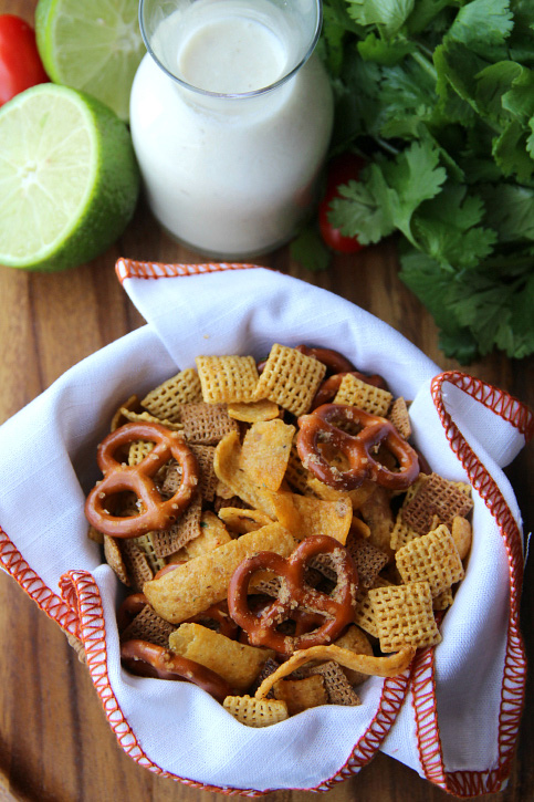 slow cooker fiesta ranch chex mix