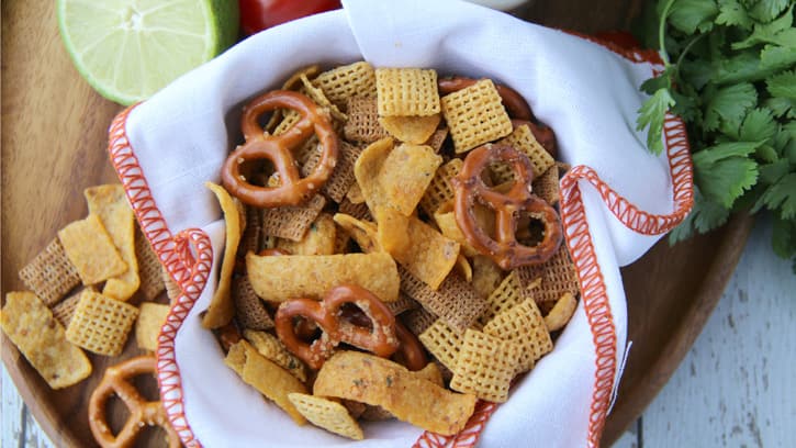 slow cooker fiesta ranch chex mix