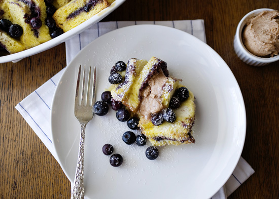 Blueberry and Butter Bread Pudding