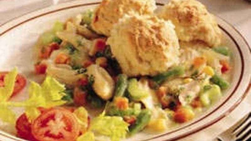 Country Chicken and Biscuits